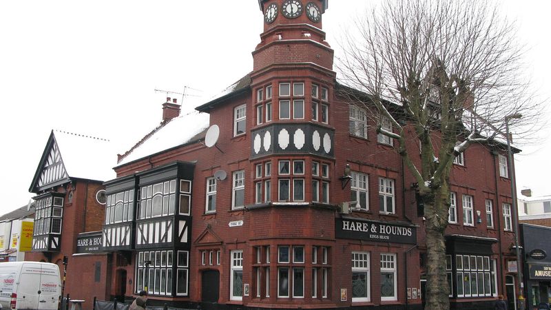 The Hare & Hounds pub on Kings Heath High Street