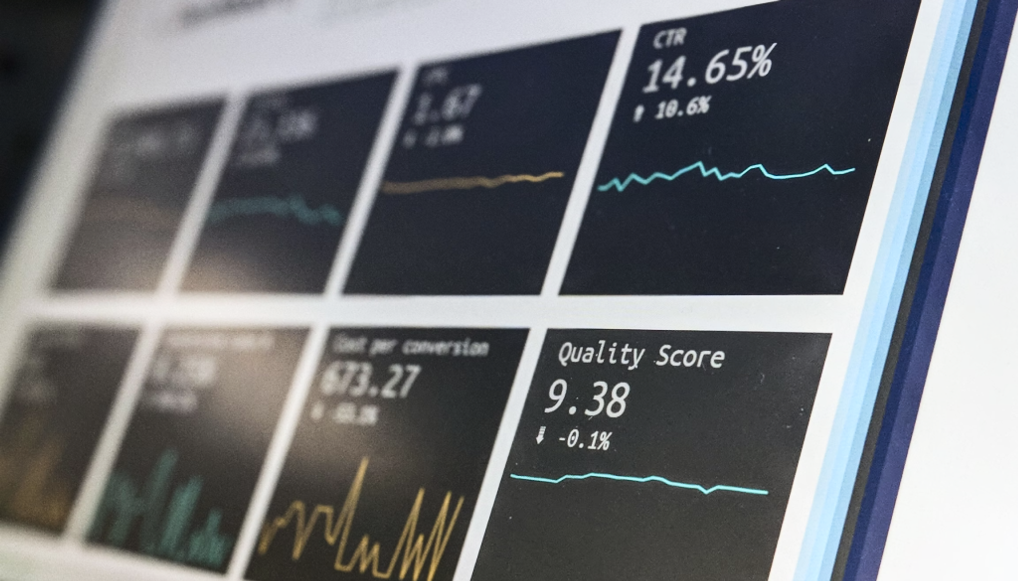 The image presents marketing data and reporting