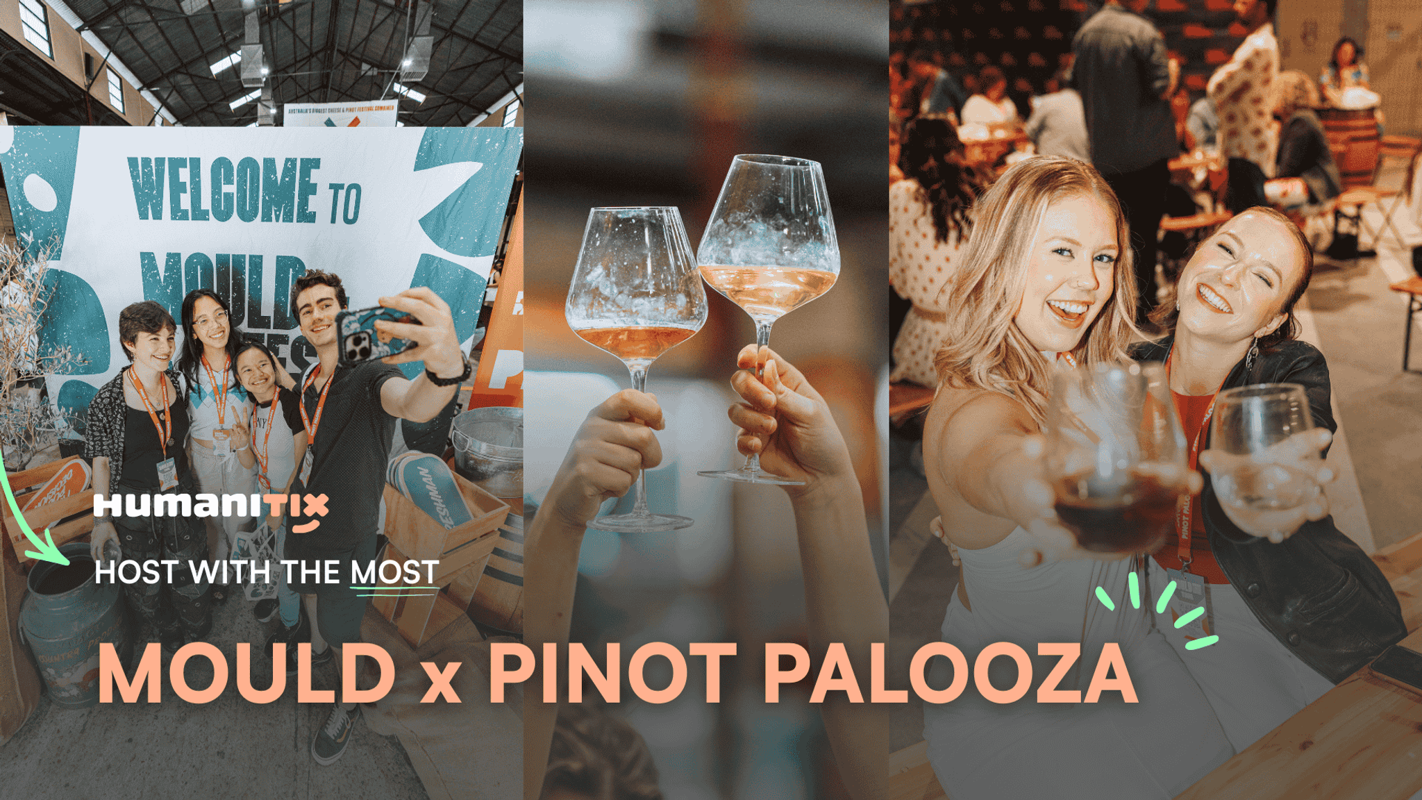 Humanitix host with the most Mould x Pinot Palooza