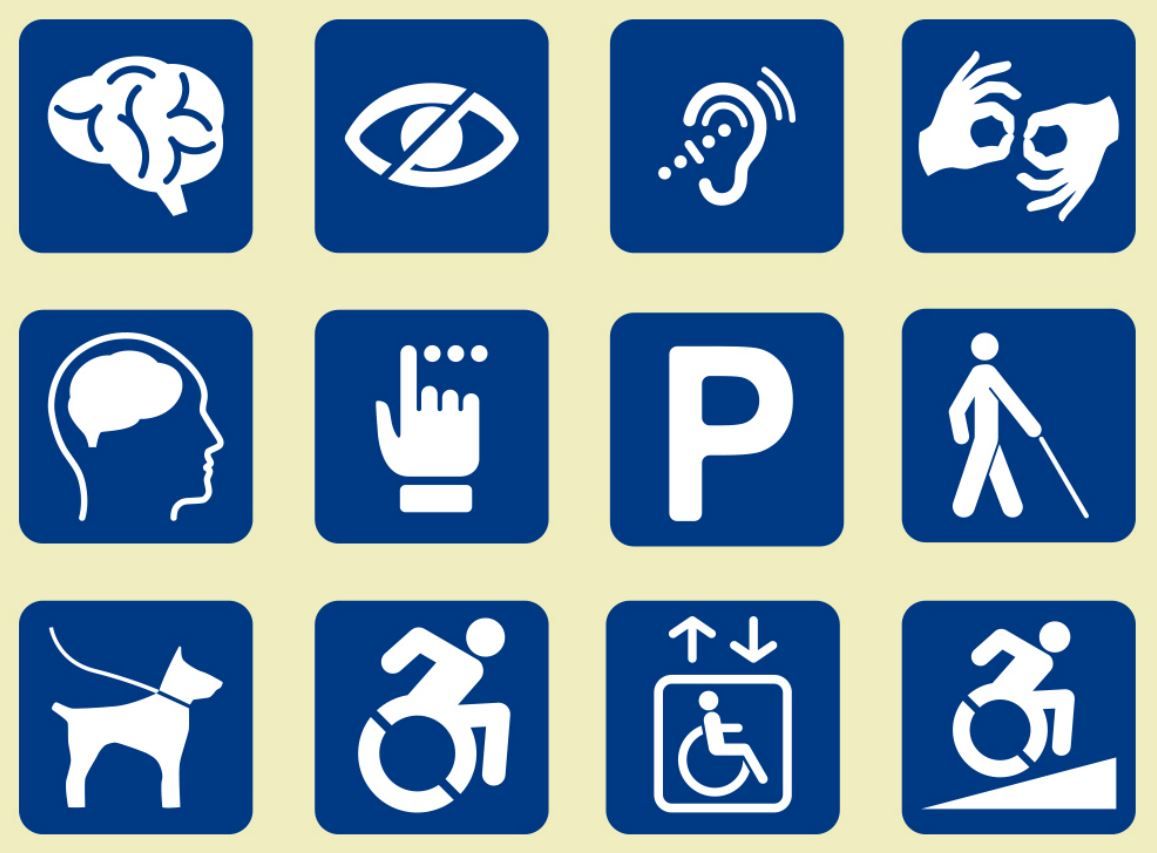 This image is from meetings today, it displays a guide on accessibility options