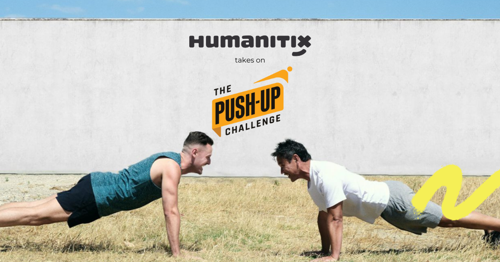 Humanitix takes on the push-up challenge