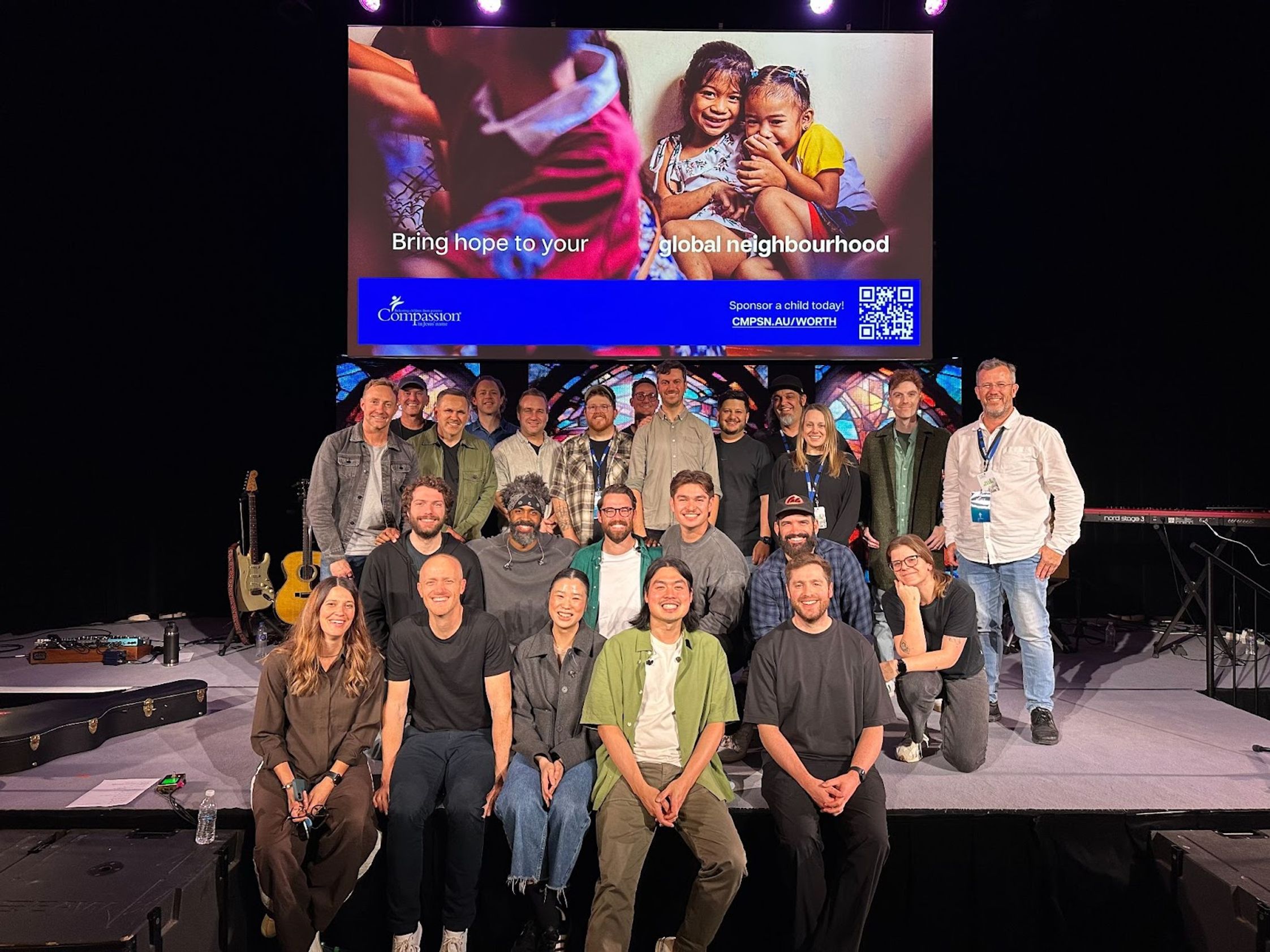 The team who helped make the event such a success - and supported the work of Compassion in the process.