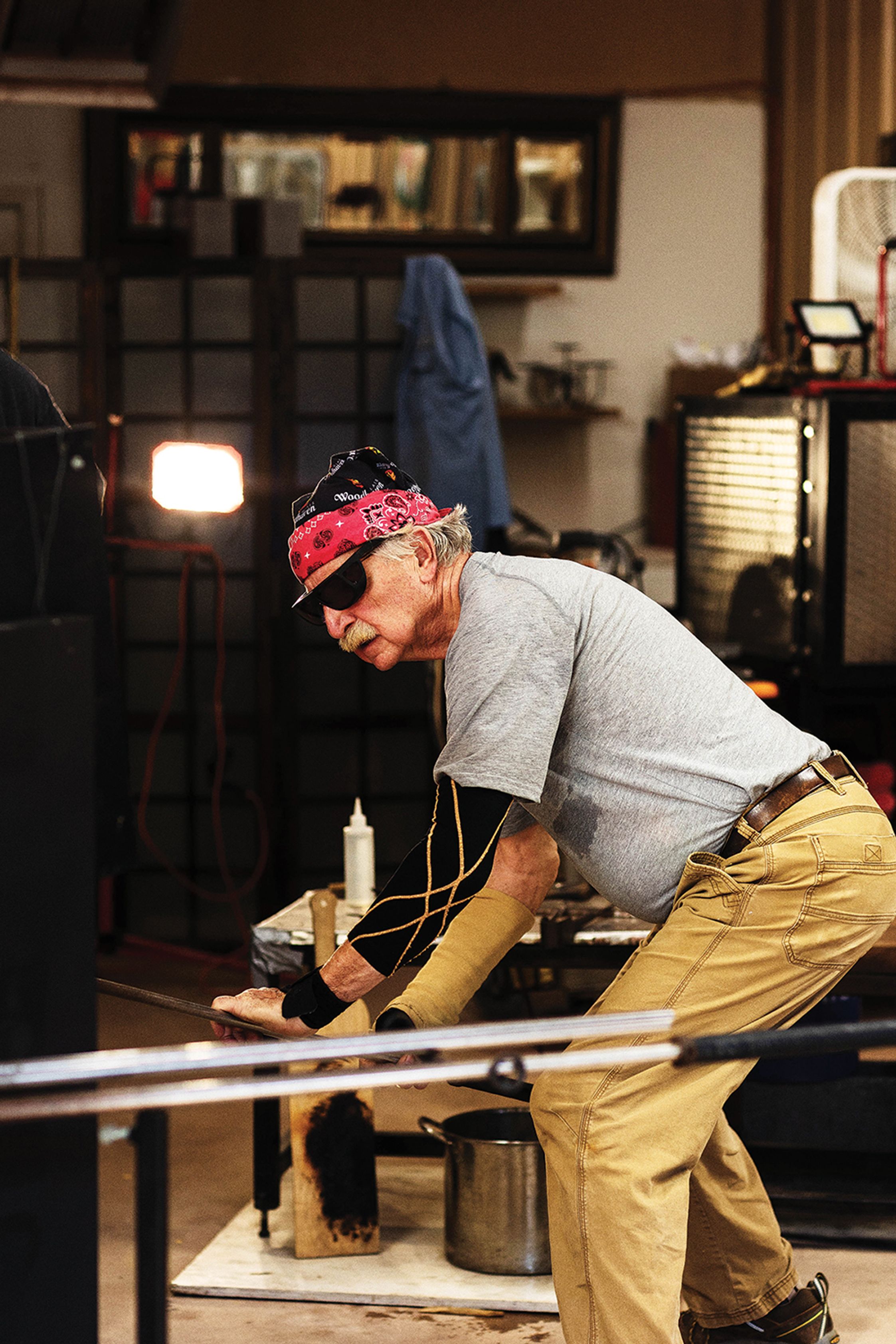 Larry Zapf at work