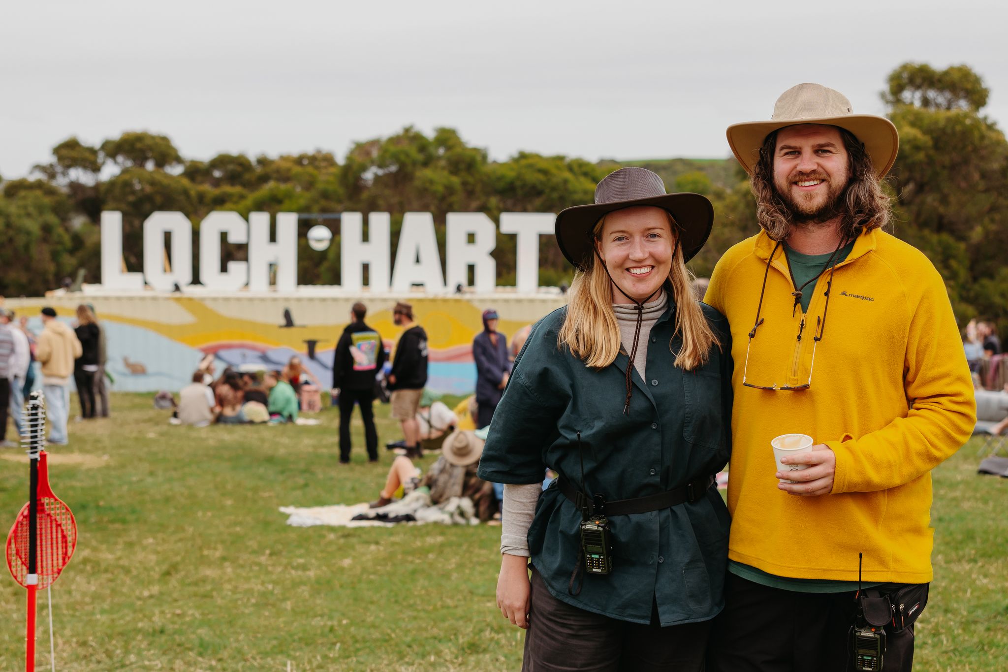 Loch Hart Festival director Jayden Bath with partner Tess Birch at the 2024 event.