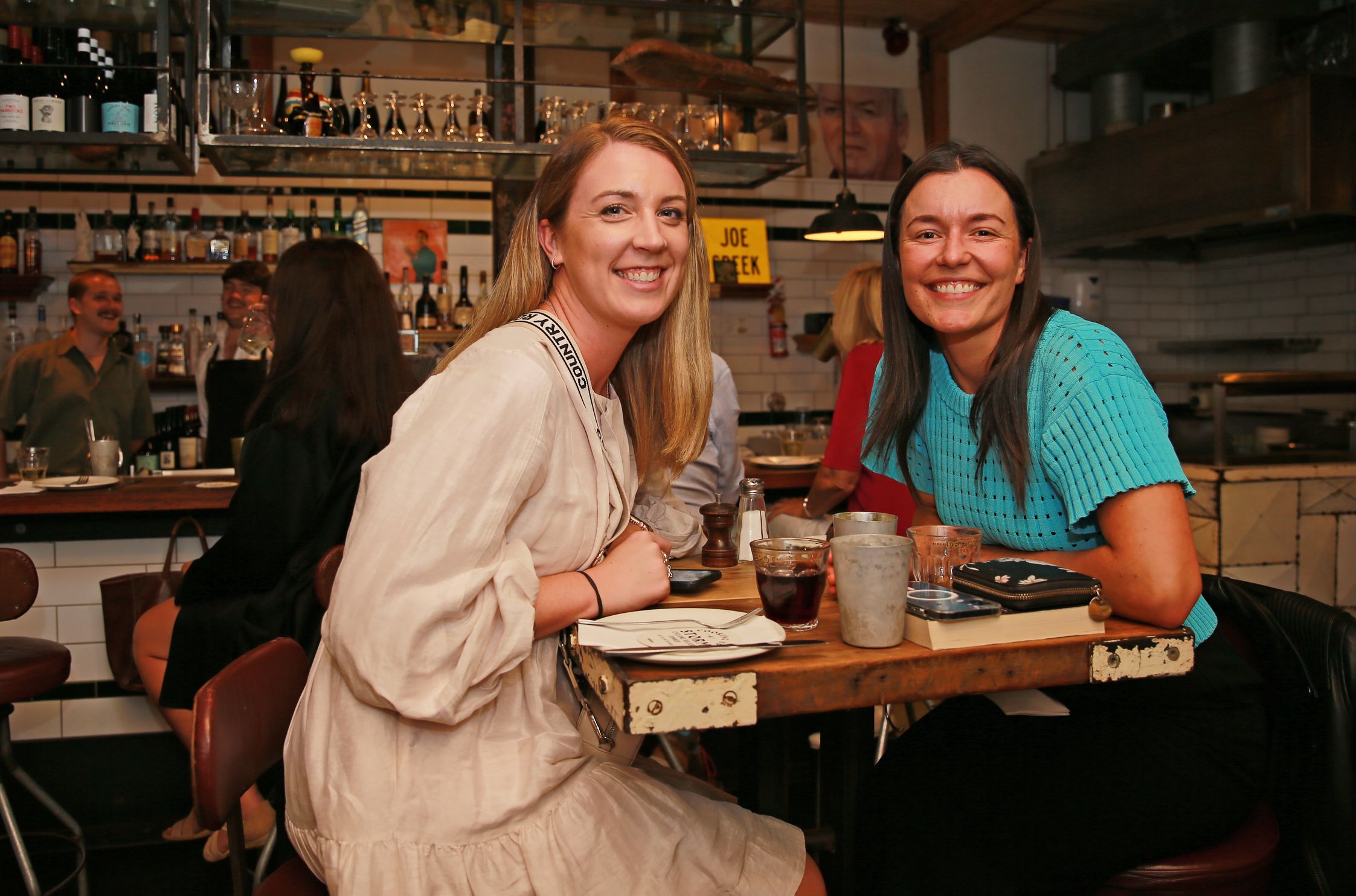 Diners at a restaurant at the event