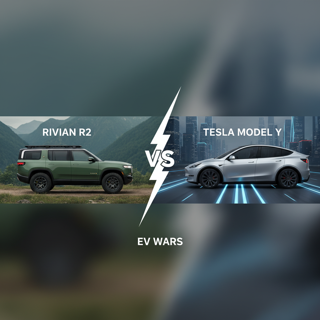 Rivian R2 Challenges Tesla Model Y in EV Wars