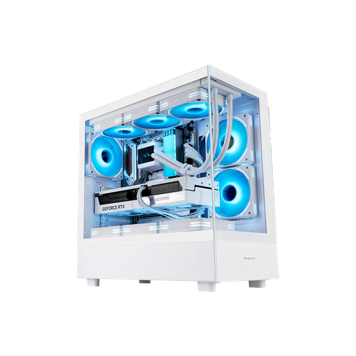 4158-SEGOTEP ENDURA PRO Plus Mid-Tower white with 03 RGB Fans