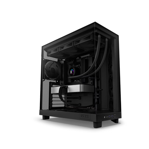 4094-NZXT H6 FLOW BLACK GAMING CASE