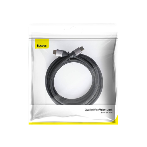 3386-BASEUS ENJOYMENT SERIES 4KHD Male To 4KHD MALE ADAPTER CABLE 5m DARK GRAY