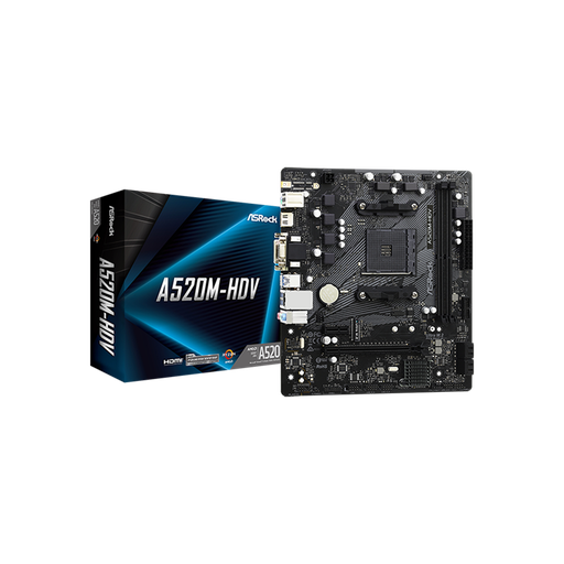 4251-ASROCK A520M-HVS DDR4 MOTHERBOARD