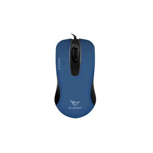 4652-Alcatroz Stealth 5 Wired Silent Mouse - Dark Blue