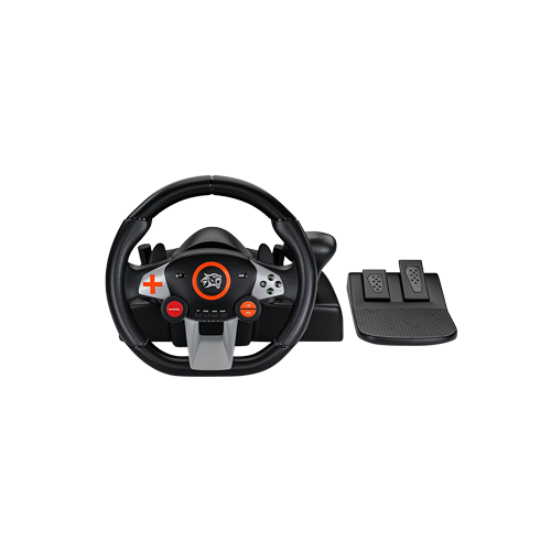 5030-Porodo Gaming 7in1 Steering Wheel