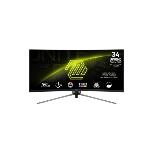 MSI MAG 342CQR E2 34" UWQHD (3440 X 1440) 180 1ms Adaptive Sync Gaming Monitor