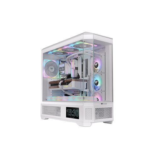 10911-Thermaltake View 600 TG Full - Tower A-RGB Snow White Gaming Case 