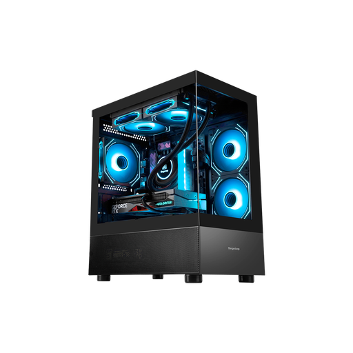 4153-Segotep Endura 240S Mid - Tower Black With 03 RGB Fans