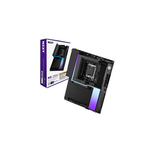 39688-NZXT N9 - Intel Z890 Gaming Motherboard with Full Cover & RGB Black