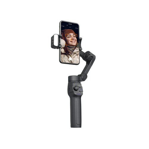 Porodo LFS127 3-Axis Gimbal Stabilizer Magnetic Fill Light - Black