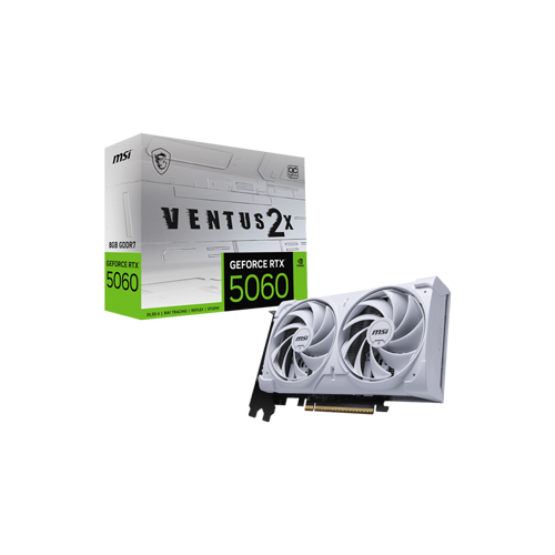 6350-MSI Geforce RTX 5060 VENTUS 2X OC 8GB GDDR7X White