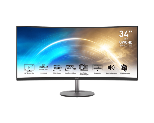 3202-MSI PRO MP341C CURVED 100Hz UWQHD ULTRA WIDE MONITOR