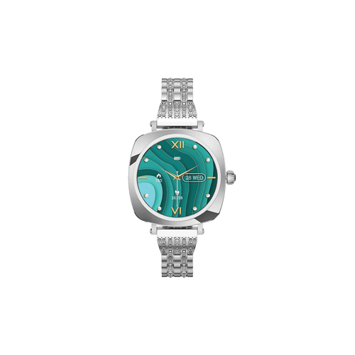 5013-Green Lion Leyla’s Smart Watch Amoled - Silver