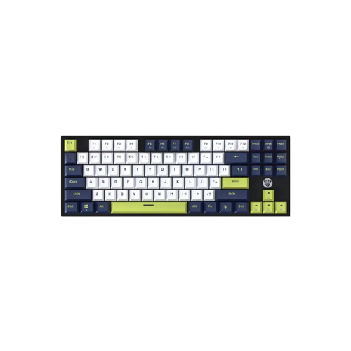 6731-Fantech MK877S Blue-White Gaming Wired Keyboard