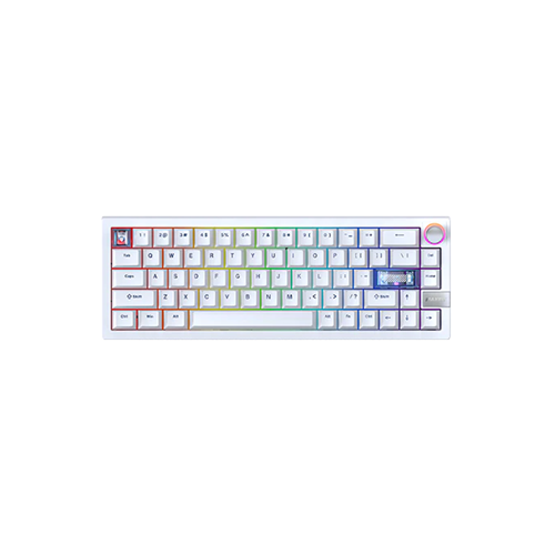6729-Fantech MK920 MAXFIT6 Wireless Mechanical Gaming Keyboard White