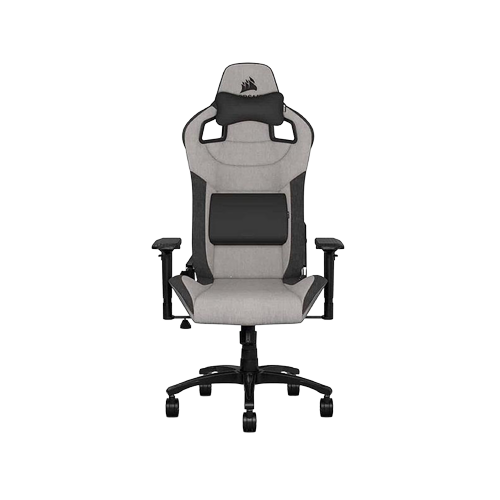 5402-Corsair T3 Rush (2023) Grey & Charcoal Fabric Gaming Chair