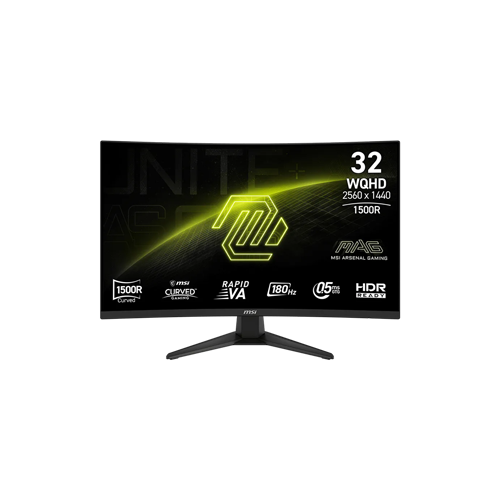 35419-MSI MAG 321CQF E18 31.5'' WQHD (2560 x 1440) 180Hz 0.5ms Adaptive-Sync Curved Gaming Monitor