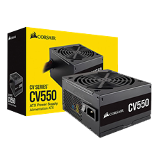 1244-Corsair CX550 550W 80 Plus Bronze Power Supply