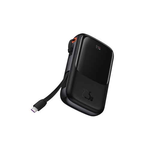 Thumbnail-BASEUS QPOW PRO DIGITAL DISPLAY FAST CHARGE POWER BANK 20000mAh 22.5W TYPE-C EDITION BLACK