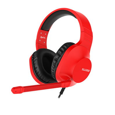 2077-SADES SPIRITS Multiplatform GAMING HEADSET RED