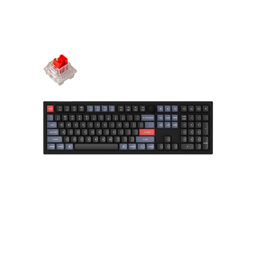 Keychron V6 V6-D1 Red Switch RGB QMK Custom Mechanical Keyboard image 1