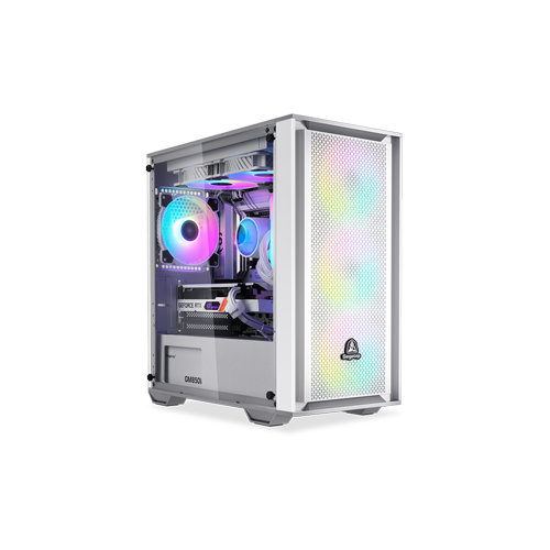 3572-Segotep Gank 240S Mid - Tower White With 04 RGB Fans