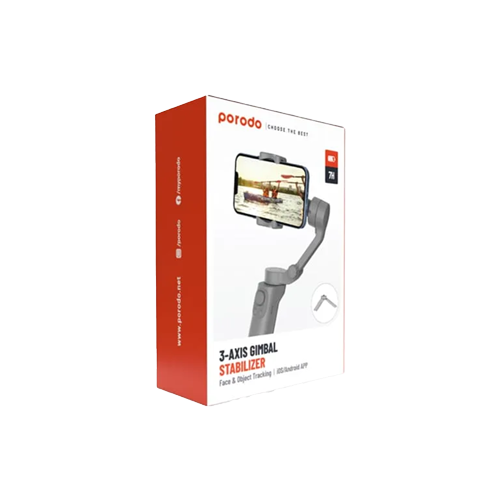 Thumbnail-Porodo 3-Axis anti shake Gimbal P5 - Grey