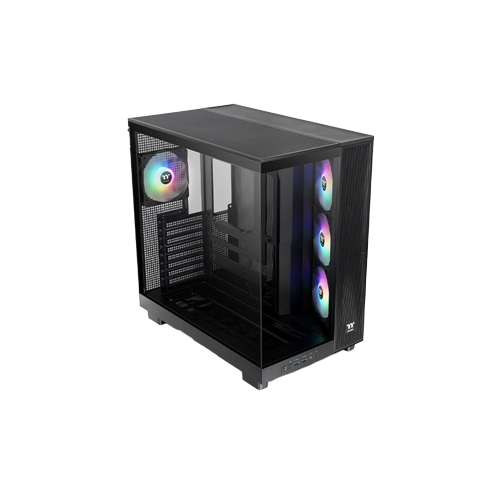 39558-Thermaltake View 380 XL TG ARGB Gravel Sand Mid-Tower Chassis Case