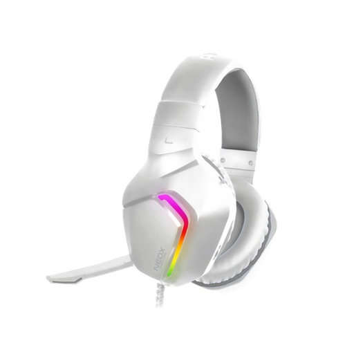 3606-ALCATROZ NEOX HP500 RGB WHITE . LIGHT GREY GAMING HEADSET