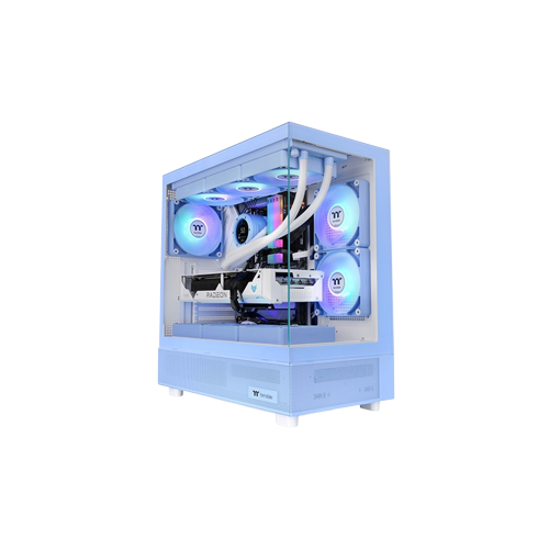 39604-Thermaltake View 270 TG ARGB Mid-Tower Chassis Hydrangea Blue Case