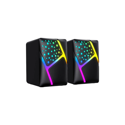 Thumbnail-HAVIT HV-SK763 2.0 RGB USB Black Speaker 