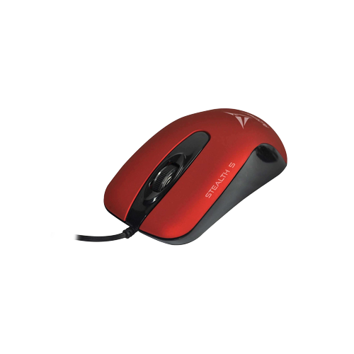 4631-Alcatroz Stealth 5 Wired Silent Mouse - Red