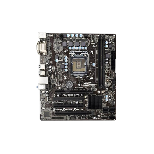 3316-ASROCK B75 2 RAM SLOT GAMING MOTHERBOARD (USED)