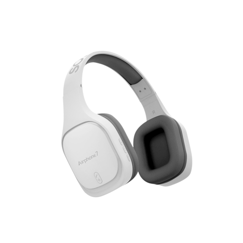 6817-Sonicgear Airphone 7 Wireless Headset - White Grey