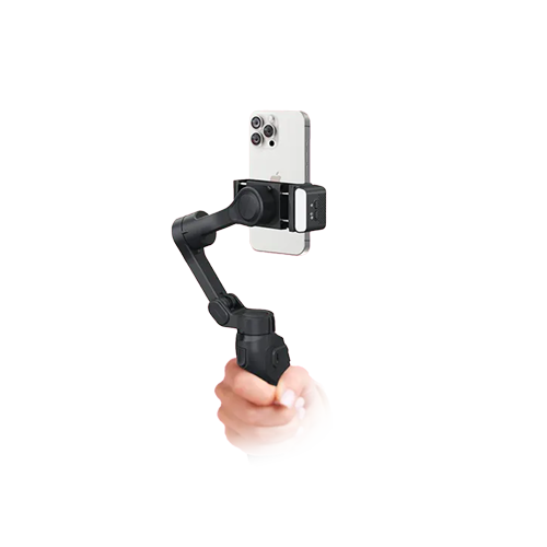 Thumbnail-Porodo LFS127 3-Axis Gimbal Stabilizer Magnetic Fill Light - Black