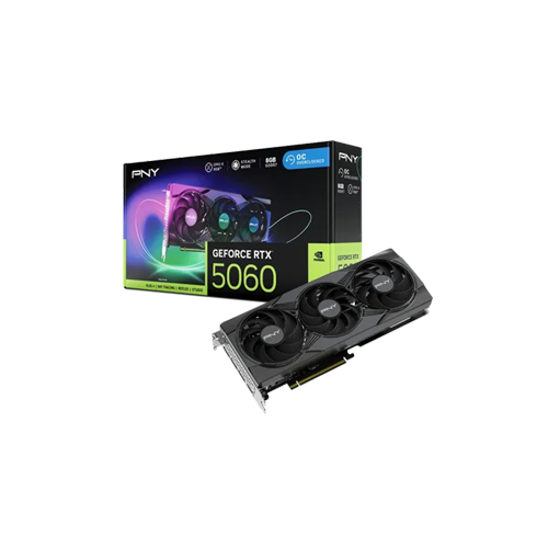 39990-PNY GeForce RTX 5060 8GB Triple Fan ARGB OC GDDR6 VGA