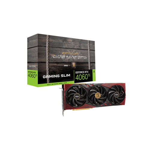 4887-MSI RTX 4060 TI 8G X GC30 MONSTER HUNTER EDITION  GRAPHICS CARD