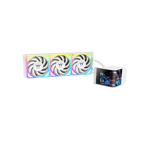 39571-Thermaltake MAGCurve 360 Ultra Snow ARGB SYNC Liquid Cooler