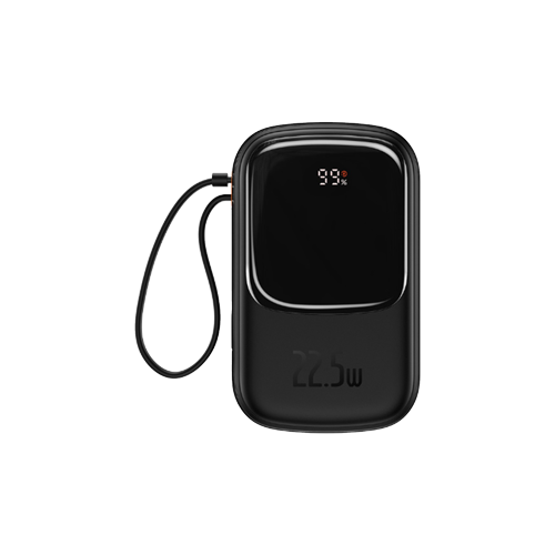 3381-BASEUS QPOW PRO DIGITAL DISPLAY FAST CHARGE POWER BANK 20000mAh 22.5W TYPE-C EDITION BLACK