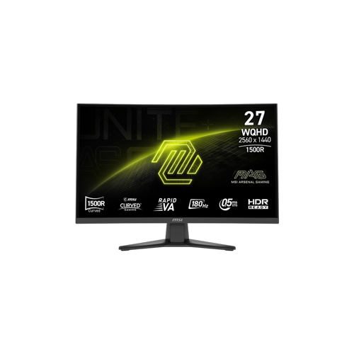 6979-MSI MAG 275CQF E18 27” 180HZ WQHD CURVED MONITOR