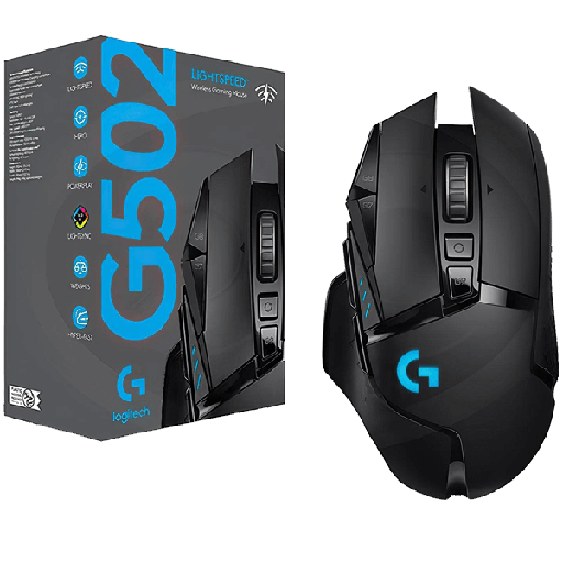 2917-LOGITECH G502 LIGHTSPEED WIRELESS GAMING MOUSE