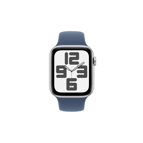 MXER3 Apple Watch SE(2024)GPS 44mm Silver AluminiCase Denim Sport Band M/L