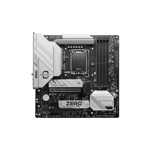 4708-MSI B760M PROJECT ZERO DDR5 MOTHERBOARD